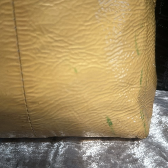 Coach Kristin Yellow Patent Leather Satchel Shoulder Bag - Picture 10 of 16